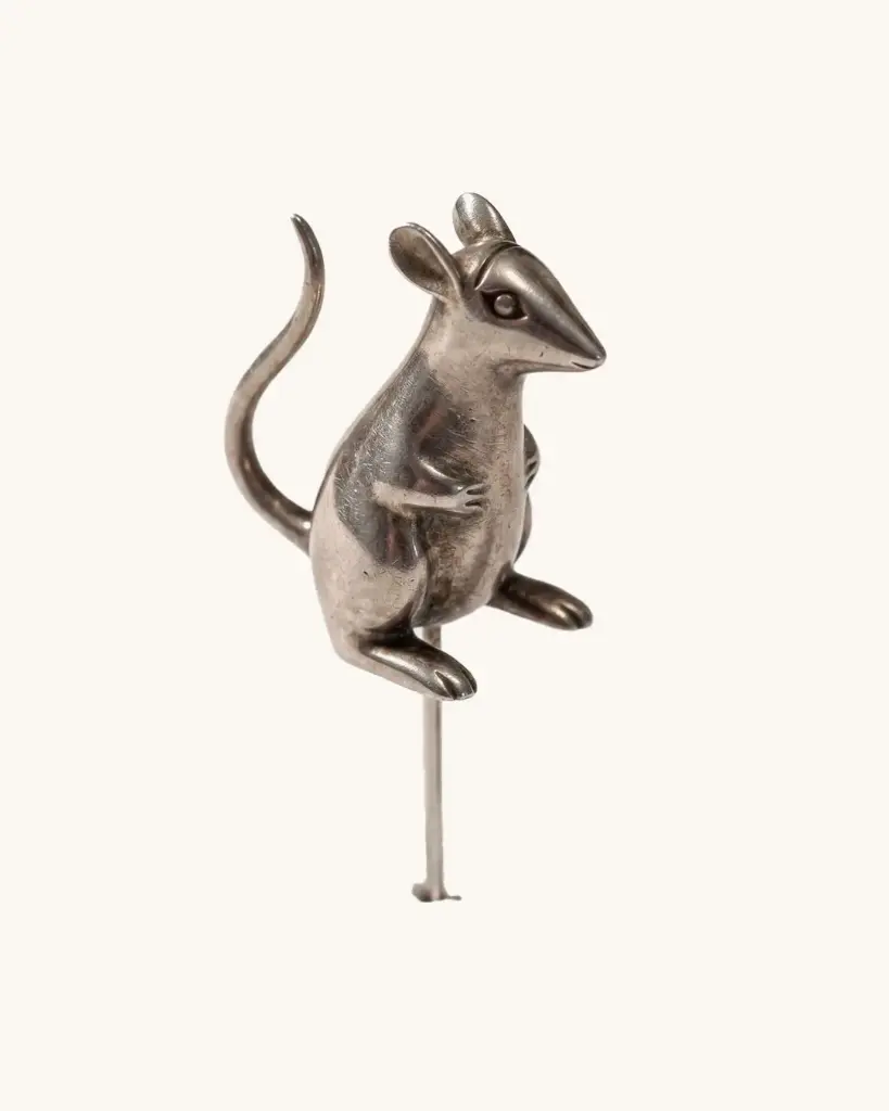 Decoración para queso ratón largo
