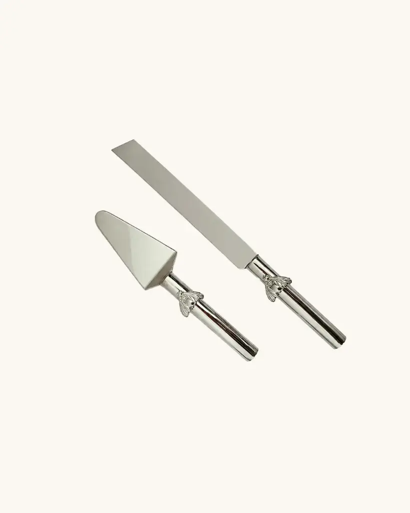 Cuchillo y pala pastelero