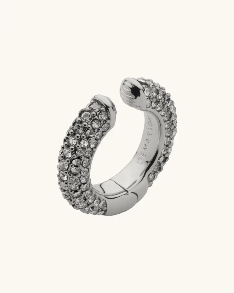 Eva Pave Silver Cuff 5.5