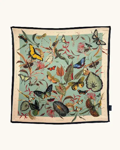Scarf Black Burtterfly