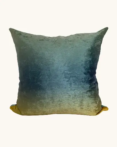 Large Pillow Aqua Butterfly